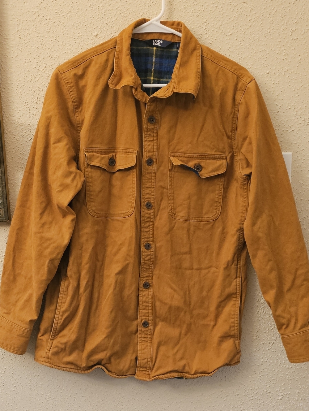 Lands' End Flannel Lined Jacket